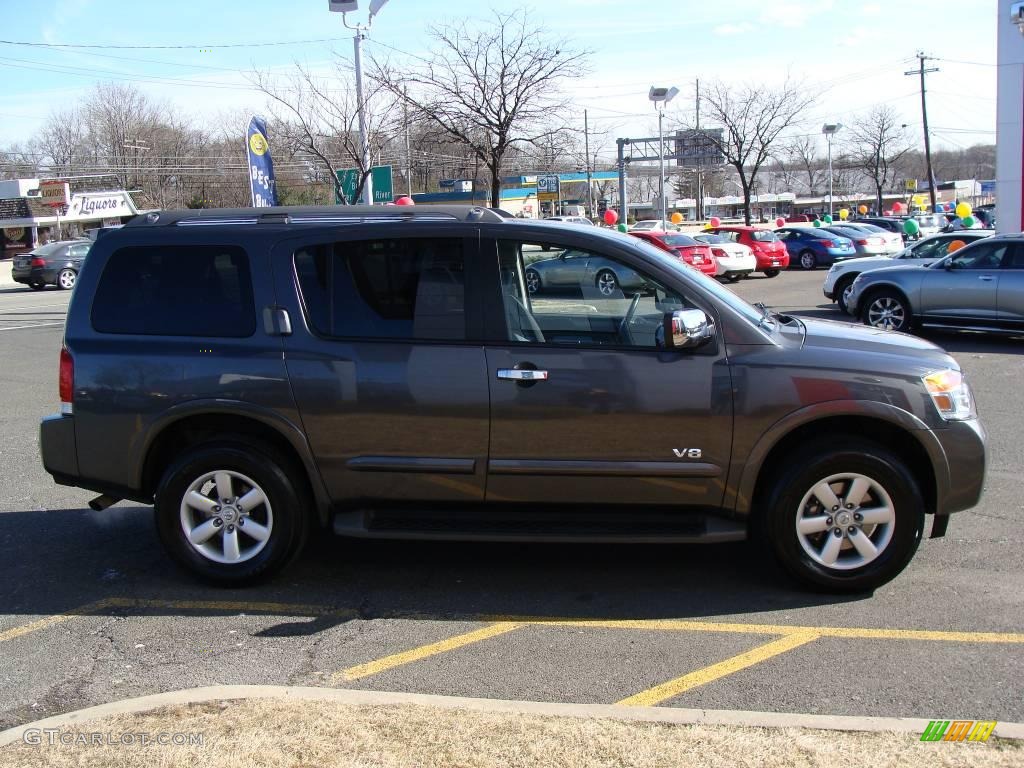 2008 Armada SE 4x4 - Smoke Gray / Charcoal photo #4