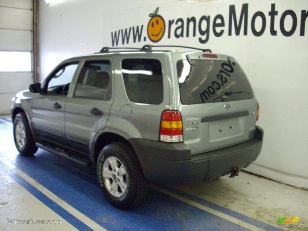 2005 Escape XLT V6 4WD - Titanium Green Metallic / Medium/Dark Flint Grey photo #3