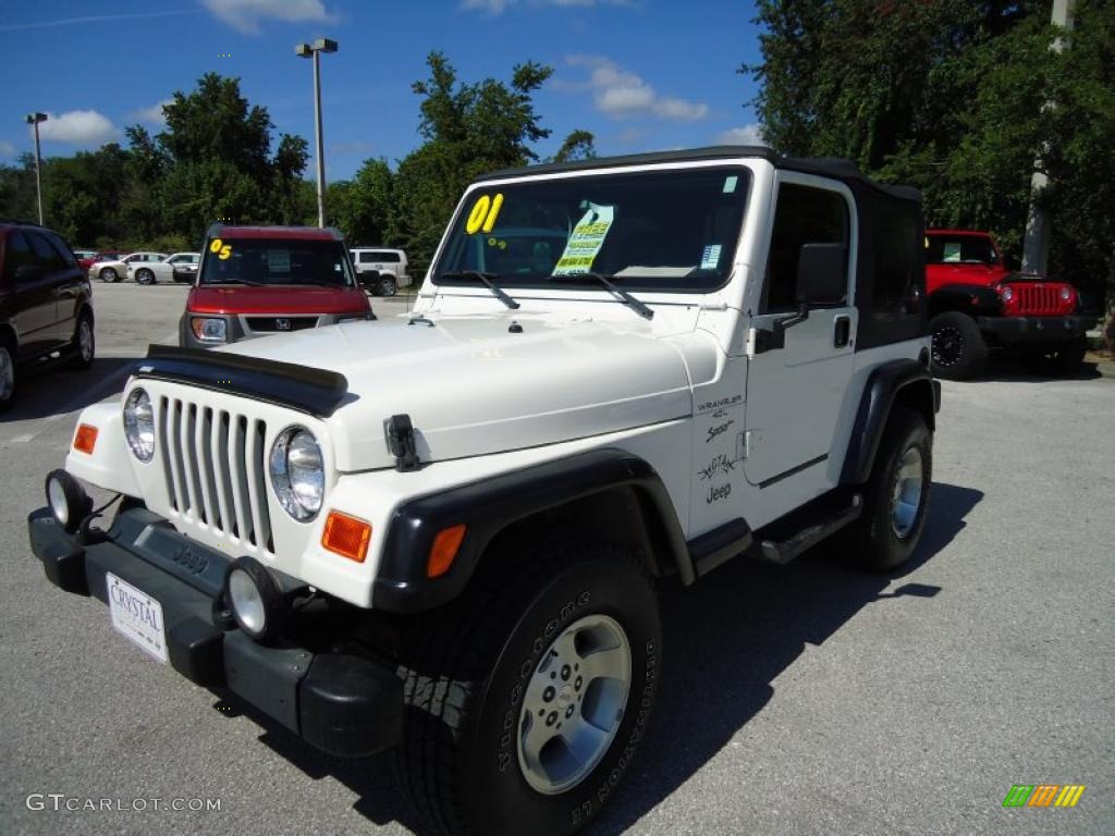 Stone White Jeep Wrangler