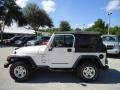 2001 Stone White Jeep Wrangler Sport 4x4  photo #2