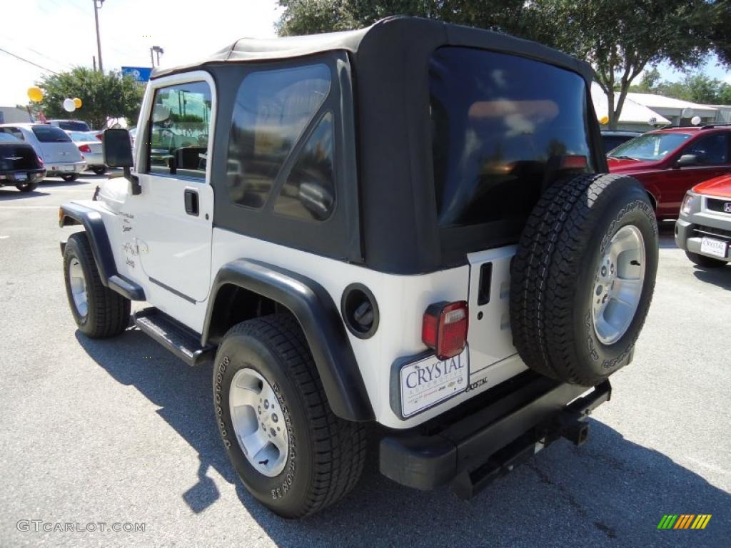2001 Wrangler Sport 4x4 - Stone White / Agate Black photo #3
