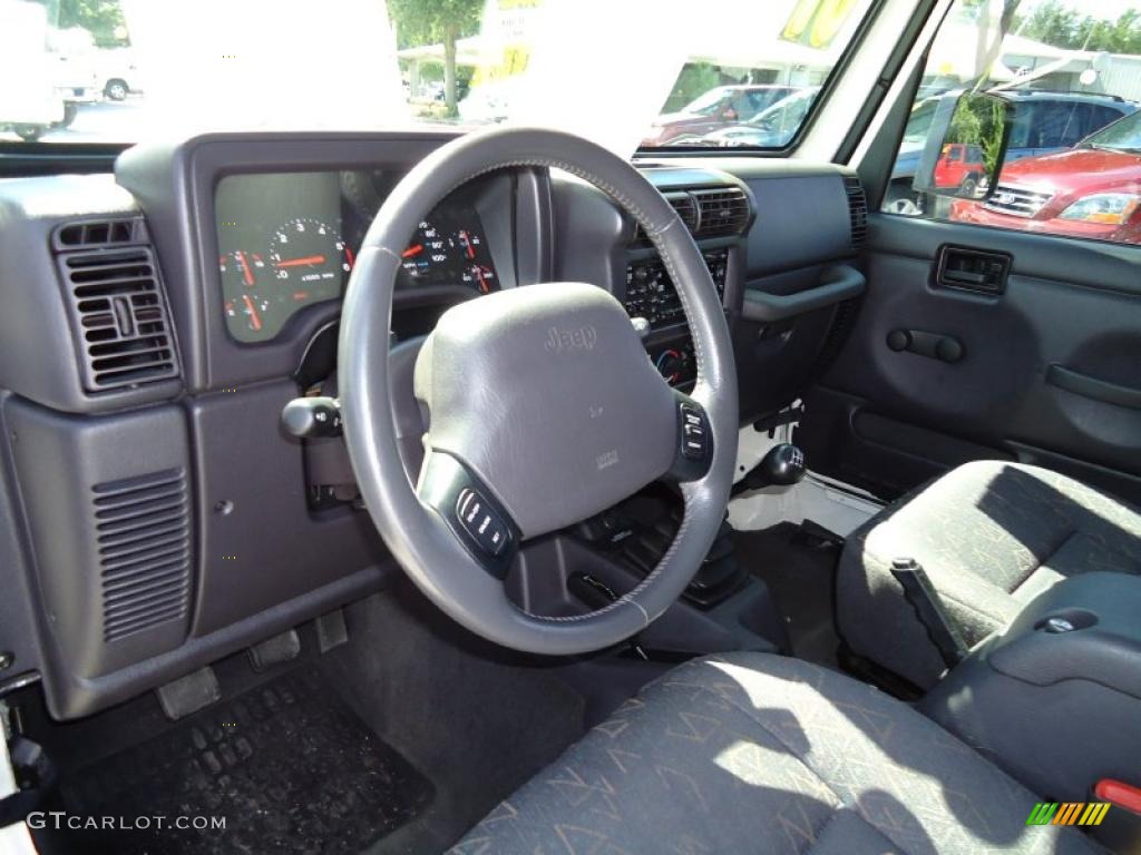 2001 Wrangler Sport 4x4 - Stone White / Agate Black photo #6