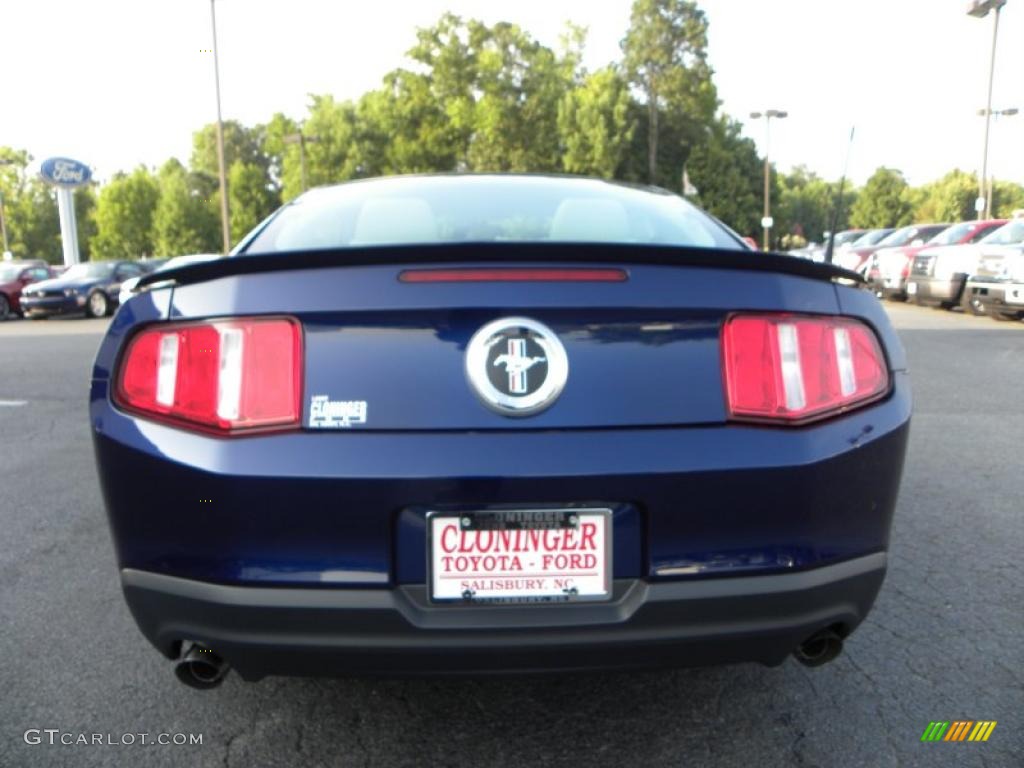 2011 Mustang V6 Premium Coupe - Kona Blue Metallic / Stone photo #4