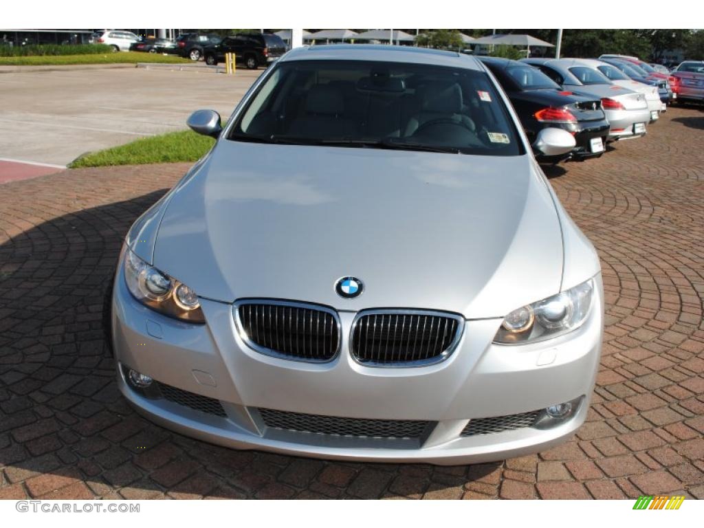 2007 3 Series 335i Coupe - Titanium Silver Metallic / Grey photo #8