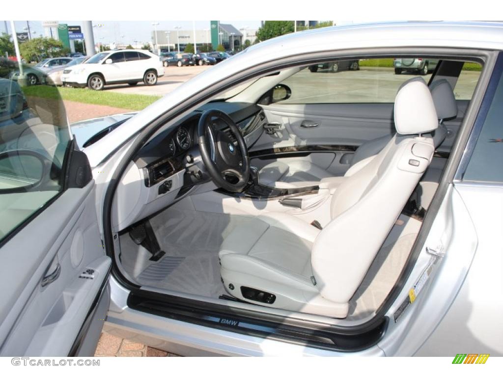 2007 3 Series 335i Coupe - Titanium Silver Metallic / Grey photo #13