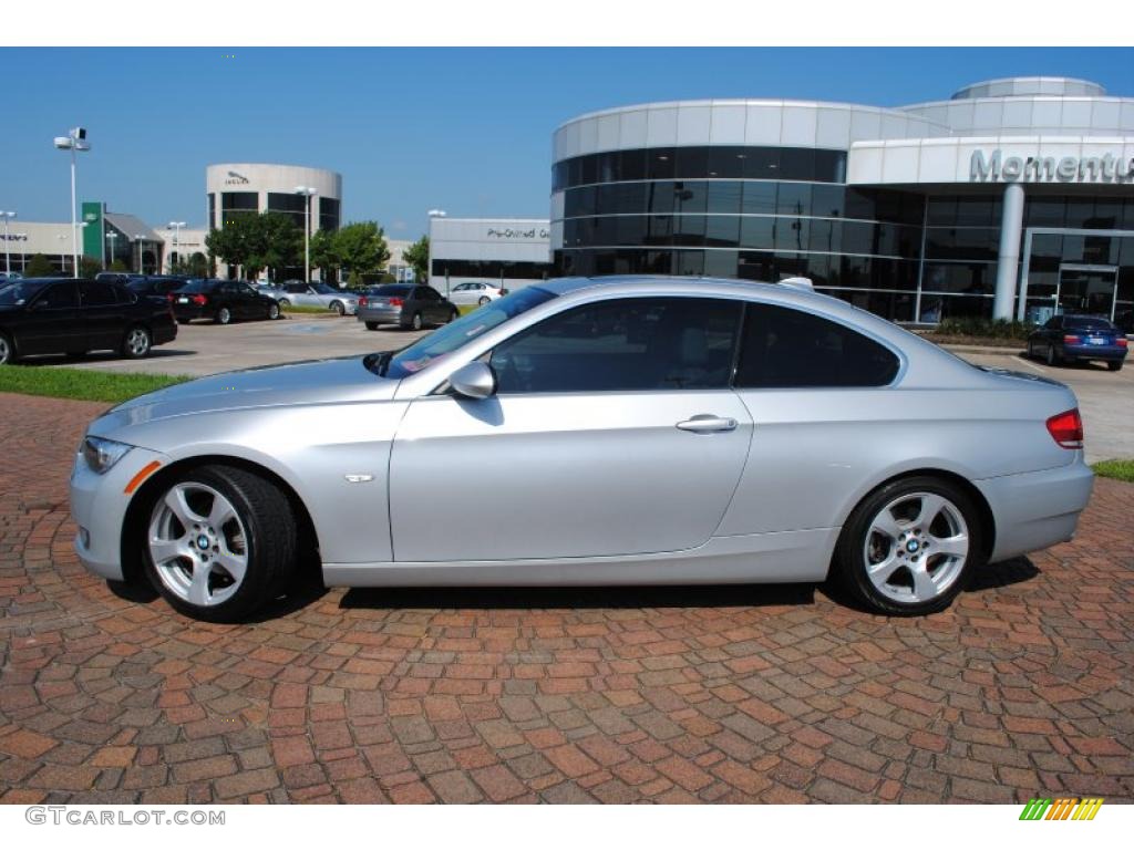 2007 3 Series 328i Coupe - Titanium Silver Metallic / Grey photo #2