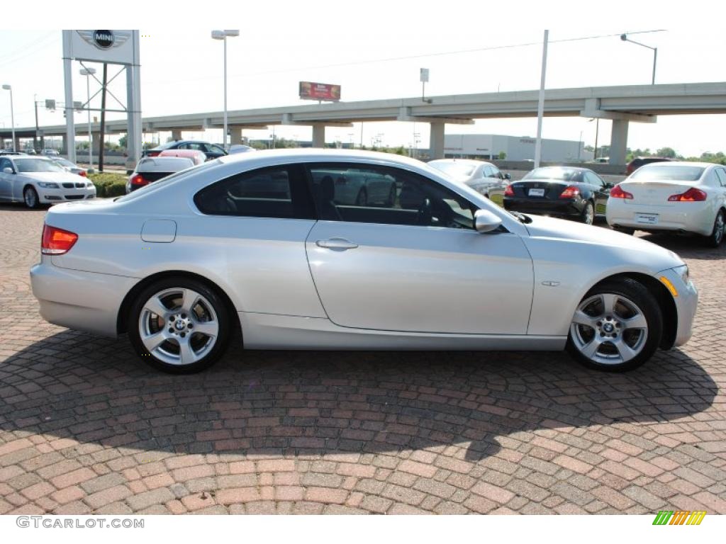 2007 3 Series 328i Coupe - Titanium Silver Metallic / Grey photo #6