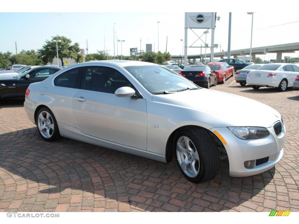 2007 3 Series 328i Coupe - Titanium Silver Metallic / Grey photo #7