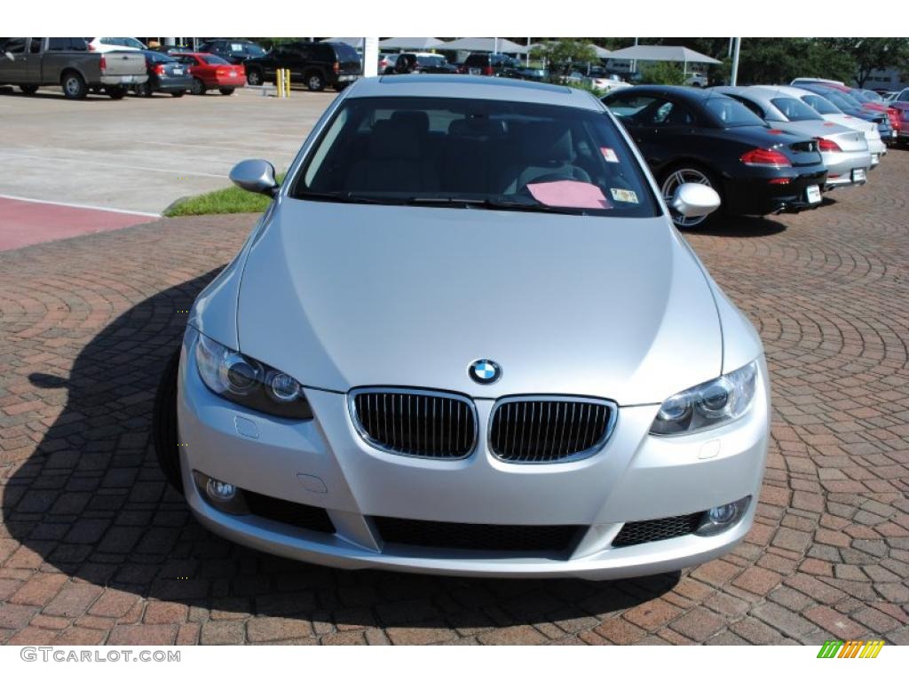 2007 3 Series 328i Coupe - Titanium Silver Metallic / Grey photo #8