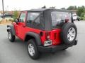 2010 Flame Red Jeep Wrangler Sport 4x4  photo #2