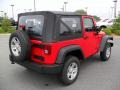 2010 Flame Red Jeep Wrangler Sport 4x4  photo #4