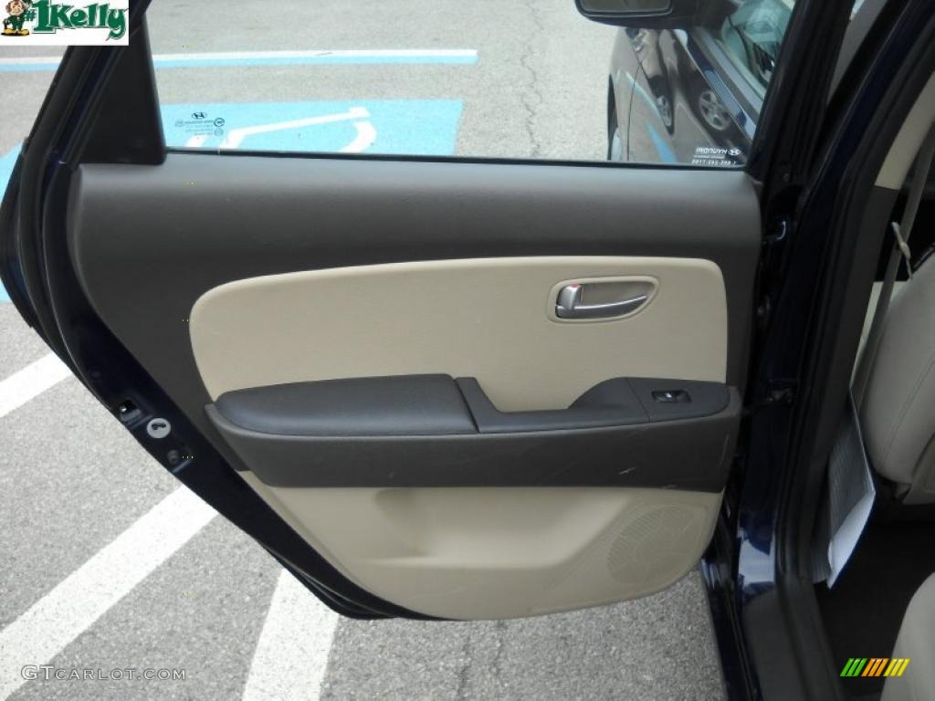 2009 Elantra GLS Sedan - Regatta Blue / Beige photo #11