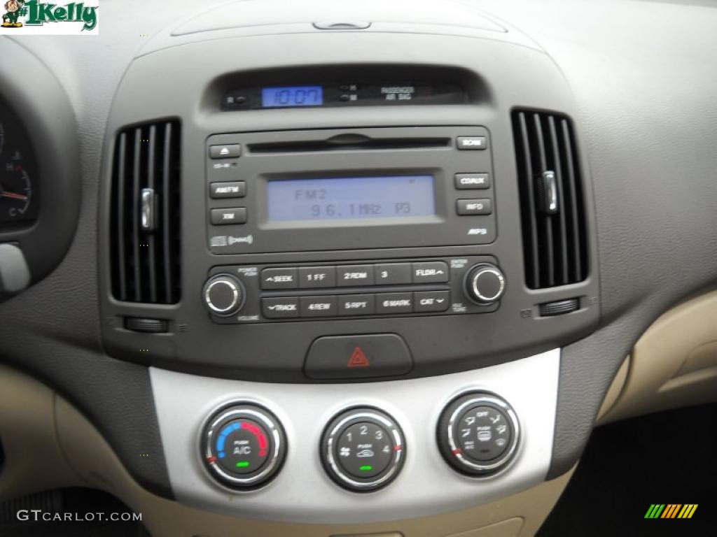2009 Elantra GLS Sedan - Regatta Blue / Beige photo #16
