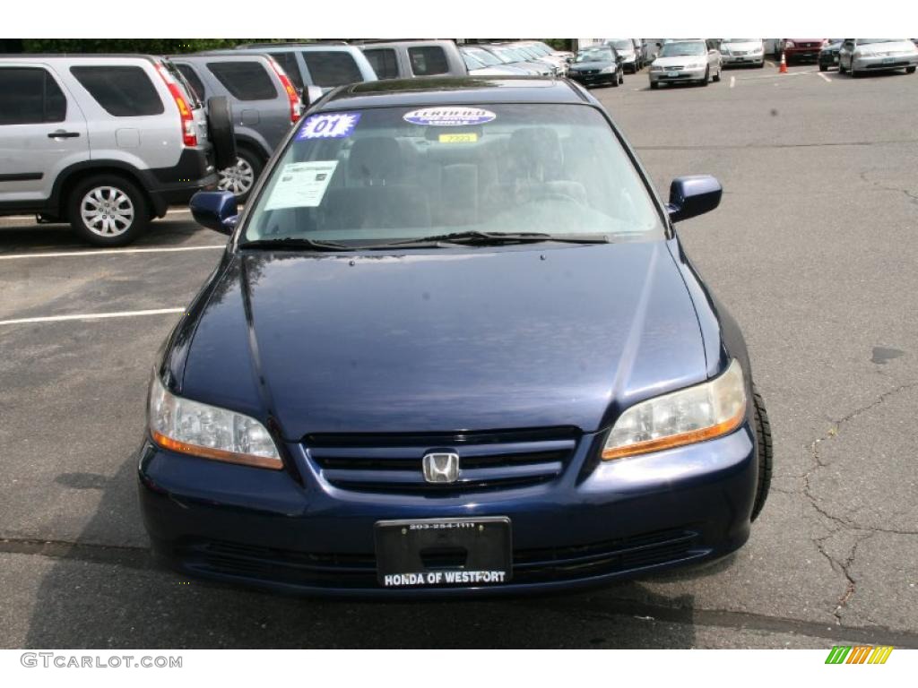 2001 Accord EX Sedan - Eternal Blue Pearl / Quartz Gray photo #2