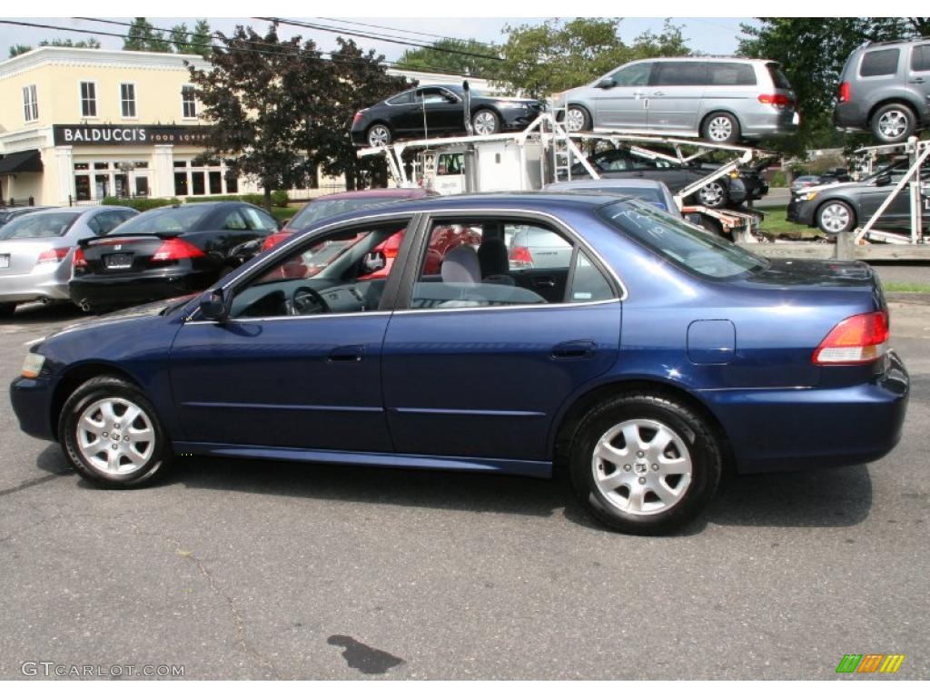 2001 Accord EX Sedan - Eternal Blue Pearl / Quartz Gray photo #9