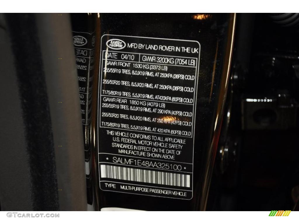 2010 Range Rover Supercharged - Santorini Black Pearl / Ivory White/Jet Black photo #13
