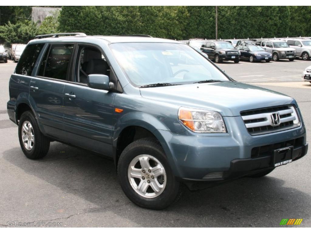 2008 Pilot Value Package 4WD - Steel Blue Metallic / Gray photo #3