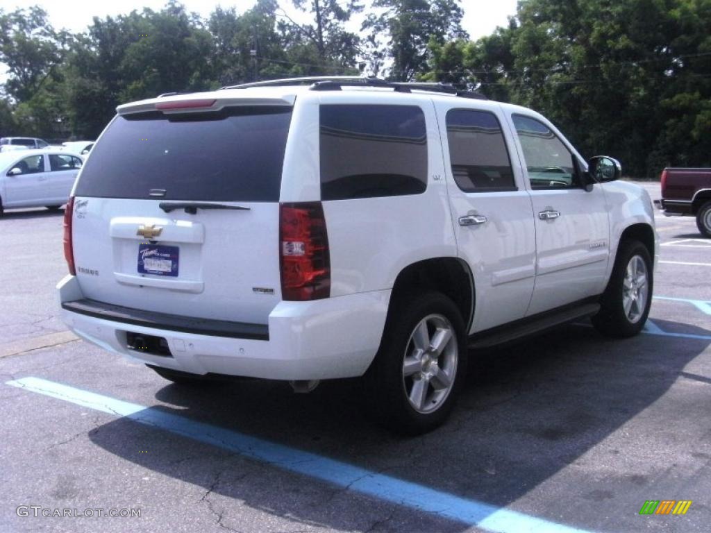 2007 Tahoe LTZ - Summit White / Light Cashmere/Ebony photo #3