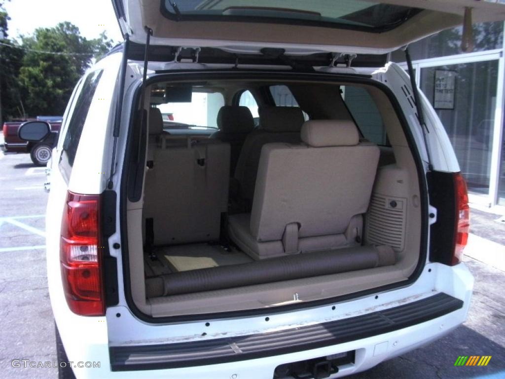 2007 Tahoe LTZ - Summit White / Light Cashmere/Ebony photo #4