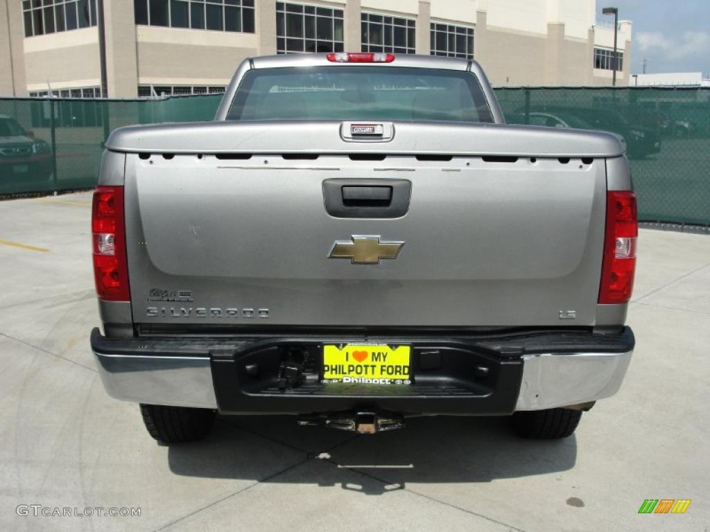 2007 Silverado 1500 LS Regular Cab - Graystone Metallic / Dark Charcoal photo #4