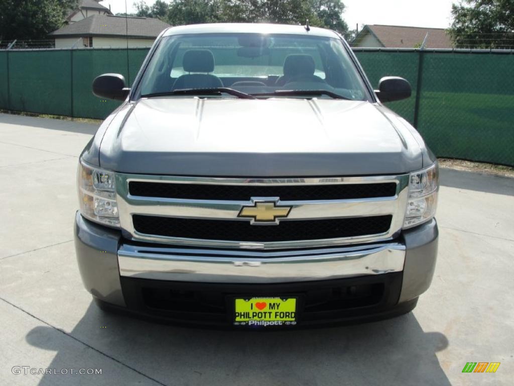 2007 Silverado 1500 LS Regular Cab - Graystone Metallic / Dark Charcoal photo #8