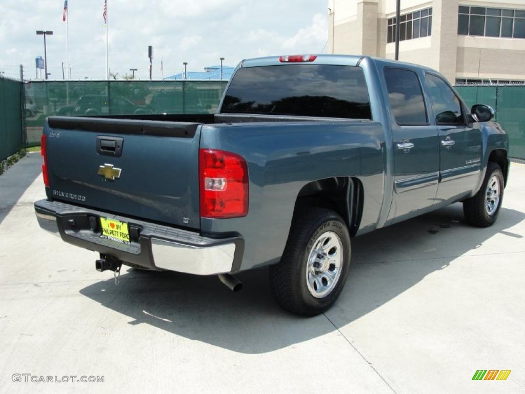 2009 Silverado 1500 LT Crew Cab - Blue Granite Metallic / Dark Titanium photo #3