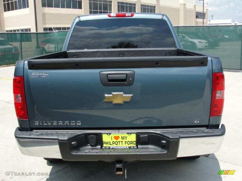 2009 Silverado 1500 LT Crew Cab - Blue Granite Metallic / Dark Titanium photo #4