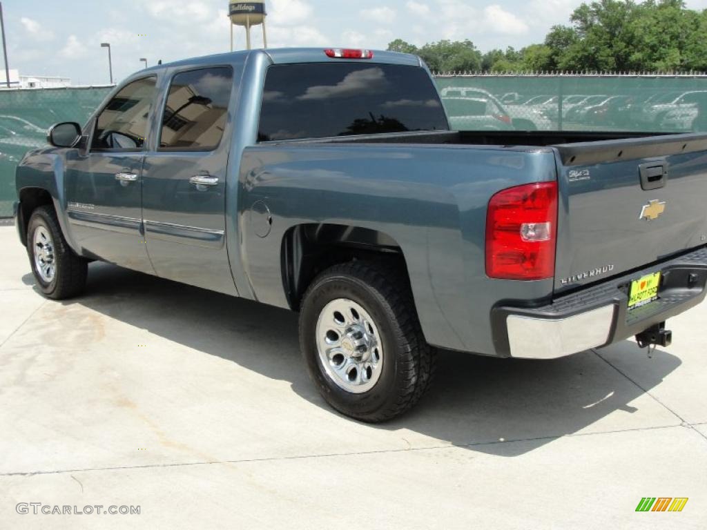 2009 Silverado 1500 LT Crew Cab - Blue Granite Metallic / Dark Titanium photo #5