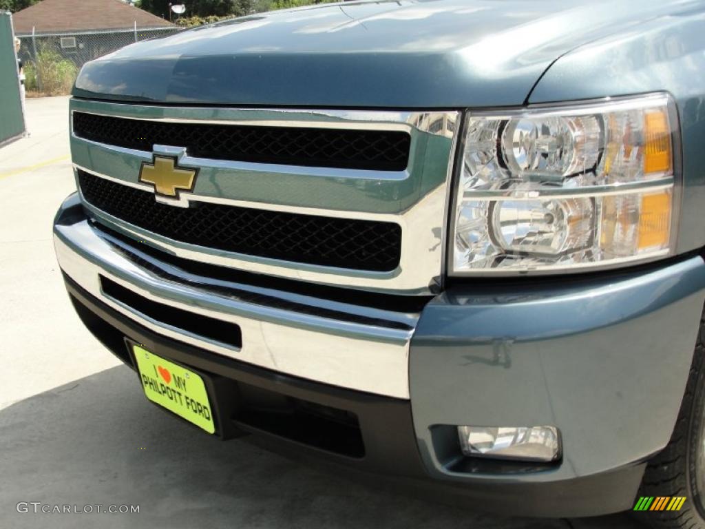 2009 Silverado 1500 LT Crew Cab - Blue Granite Metallic / Dark Titanium photo #12
