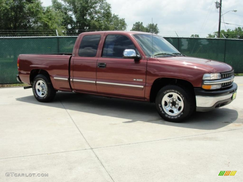 1999 Dark Carmine Red Metallic Chevrolet Silverado 1500 LS Extended Cab 34095359