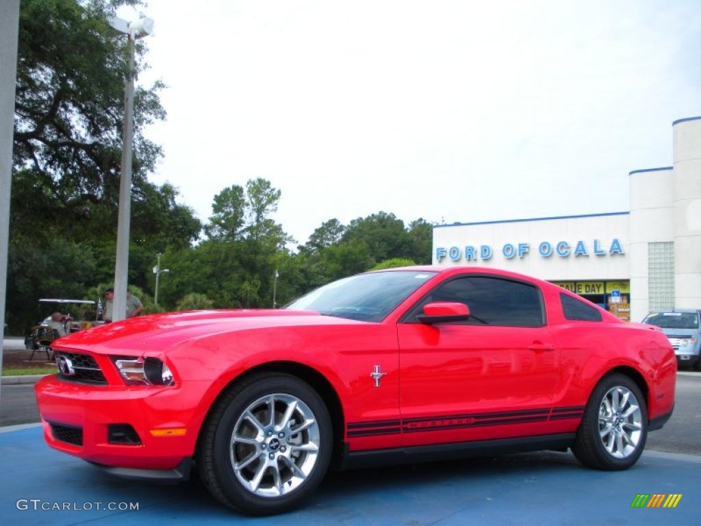 2011 Mustang V6 Premium Coupe - Race Red / Charcoal Black photo #1