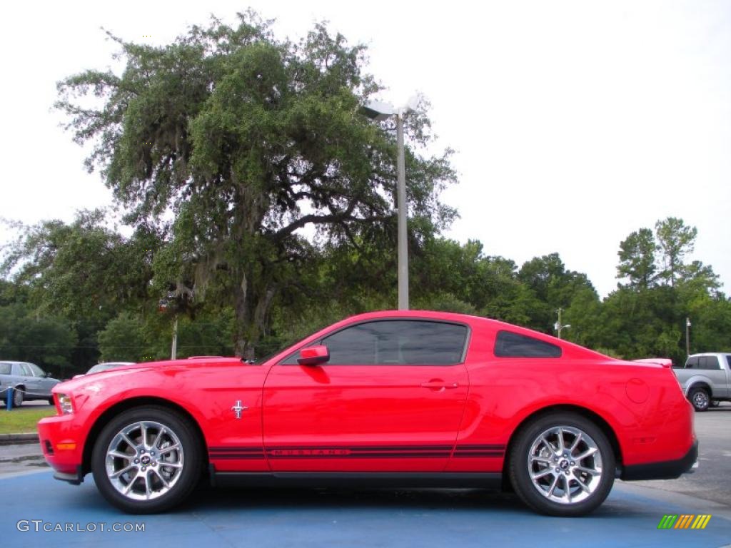 2011 Mustang V6 Premium Coupe - Race Red / Charcoal Black photo #2