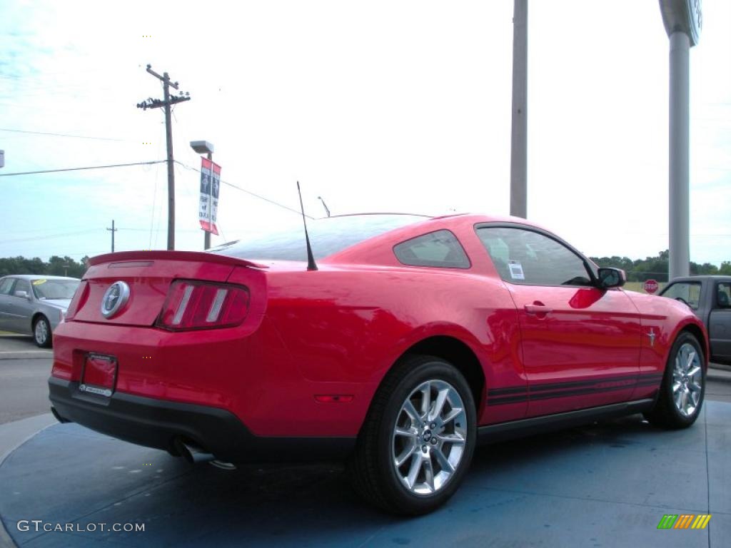 2011 Mustang V6 Premium Coupe - Race Red / Charcoal Black photo #3