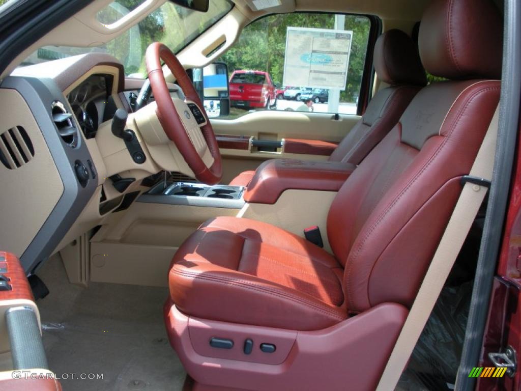 2011 Ford F350 Super Duty King Ranch Crew Cab 4x4 Front Seat Photo #34156635