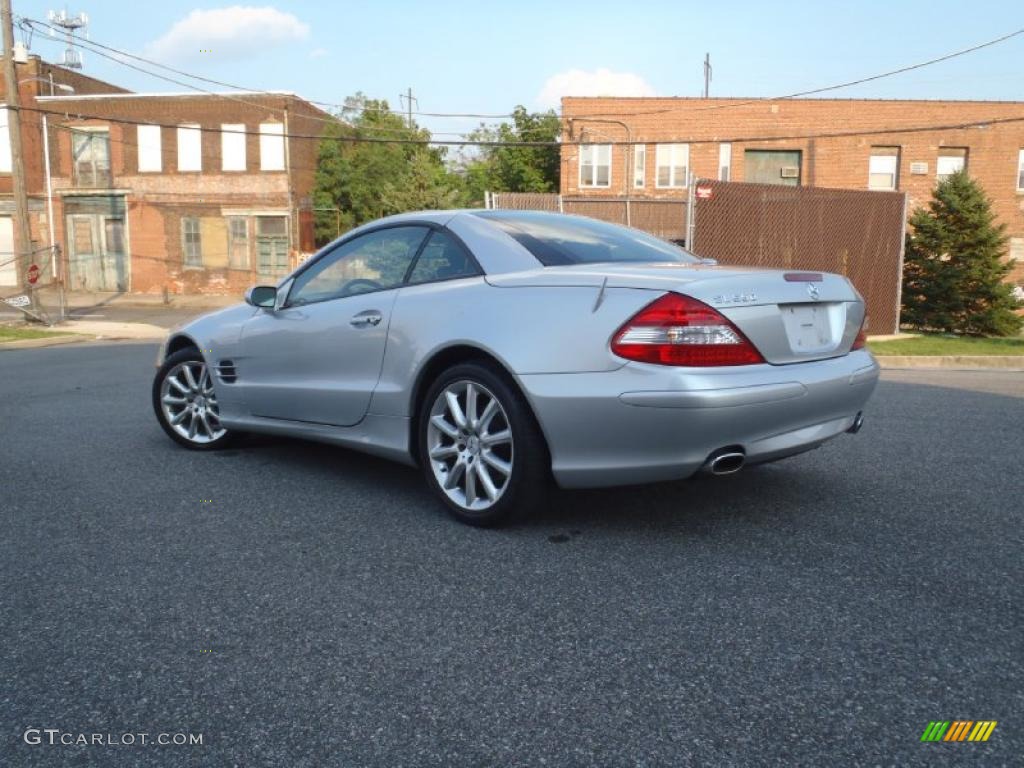 2007 SL 550 Roadster - Diamond Silver Metallic / Black photo #3