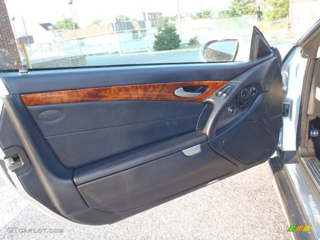 2007 Mercedes-Benz SL 550 Roadster Black Door Panel Photo #34157556