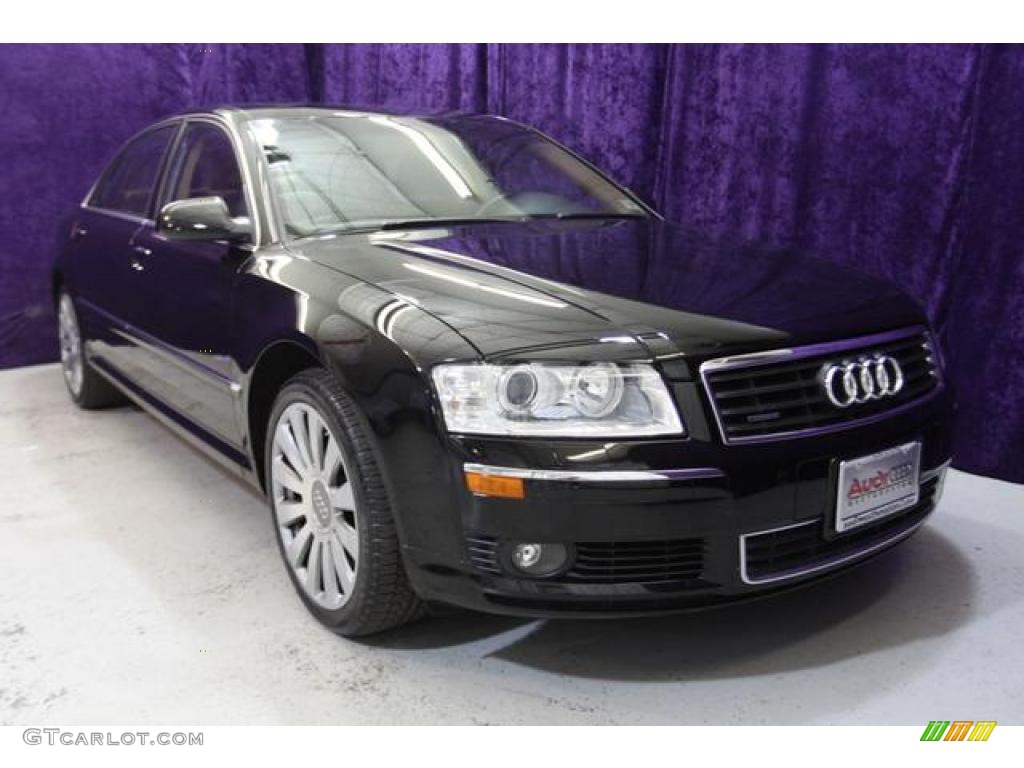 2005 A8 L 4.2 quattro - Brilliant Black / Black/Amaretto photo #1