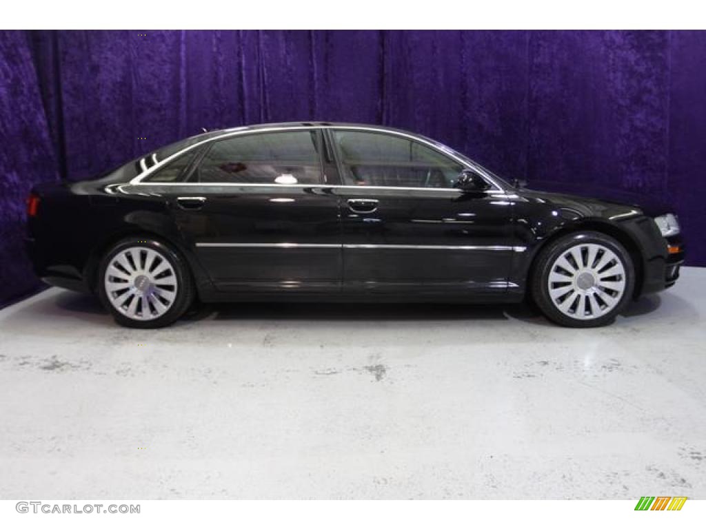 2005 A8 L 4.2 quattro - Brilliant Black / Black/Amaretto photo #3