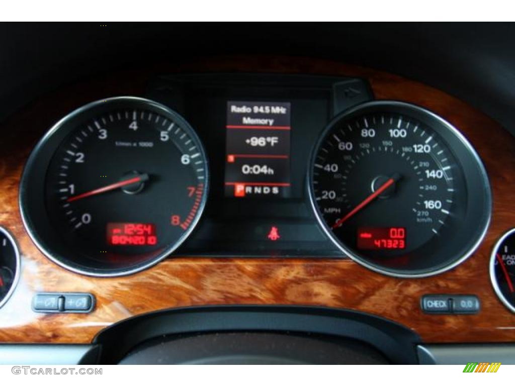 2005 A8 L 4.2 quattro - Brilliant Black / Black/Amaretto photo #12