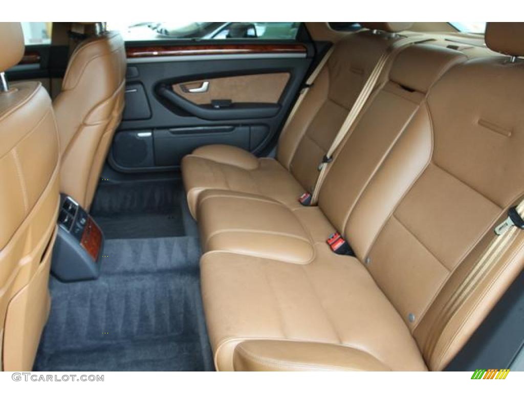 2005 A8 L 4.2 quattro - Brilliant Black / Black/Amaretto photo #24