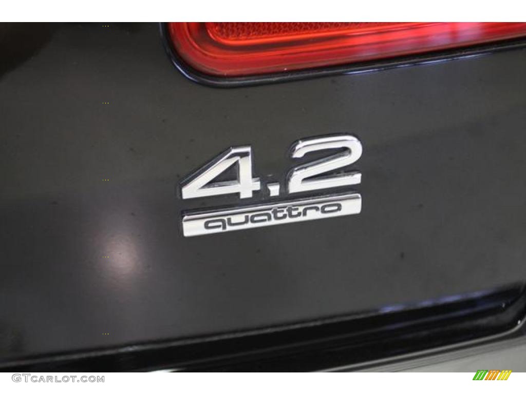 2005 A8 L 4.2 quattro - Brilliant Black / Black/Amaretto photo #41