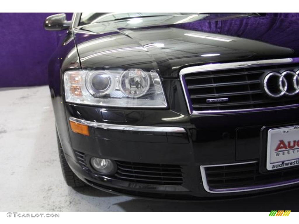 2005 A8 L 4.2 quattro - Brilliant Black / Black/Amaretto photo #45