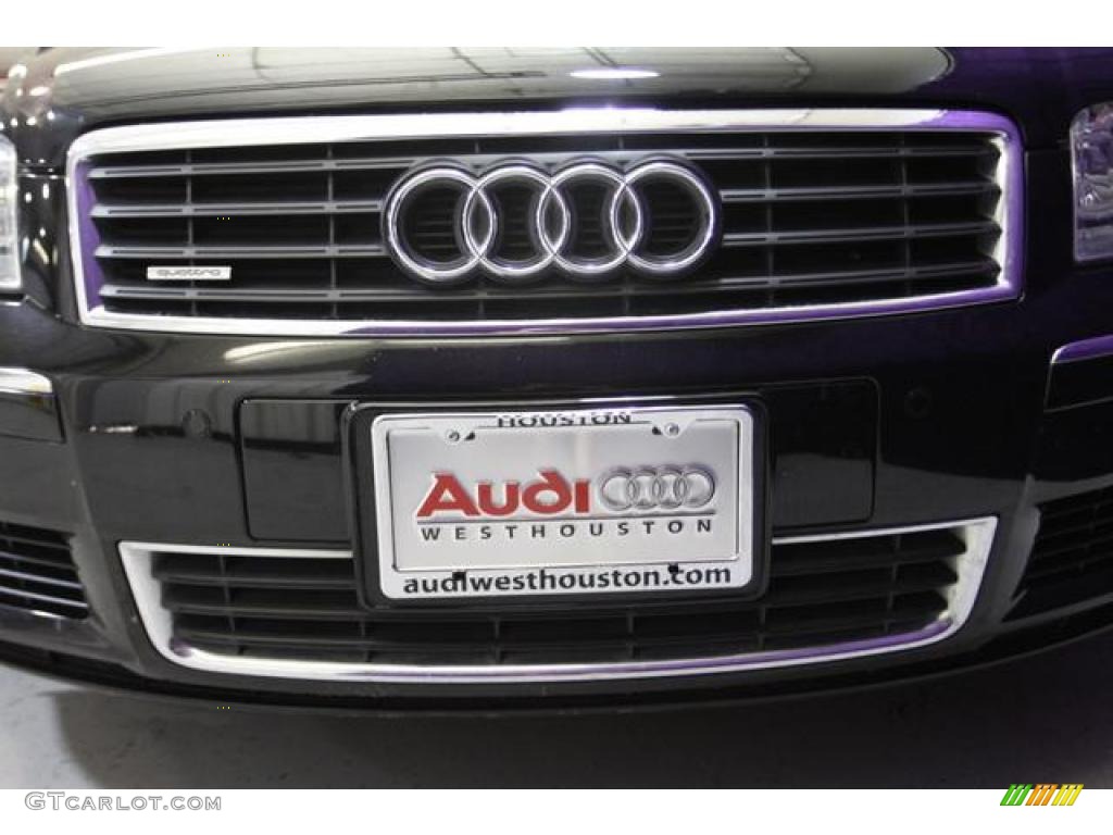 2005 A8 L 4.2 quattro - Brilliant Black / Black/Amaretto photo #47