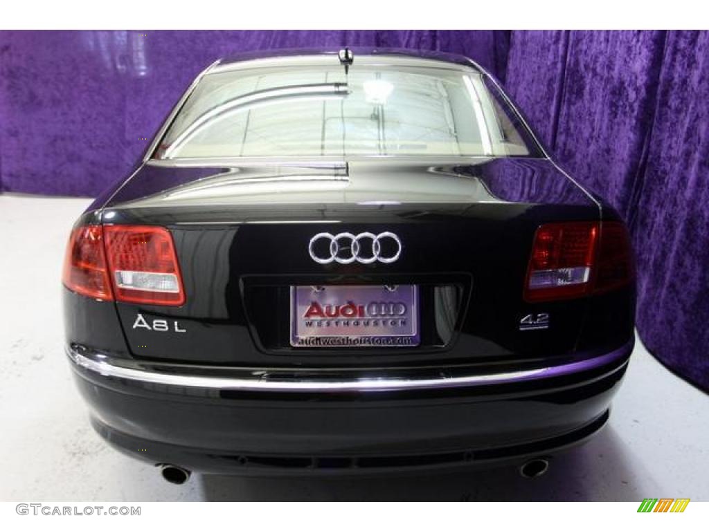 2005 A8 L 4.2 quattro - Brilliant Black / Black/Amaretto photo #50