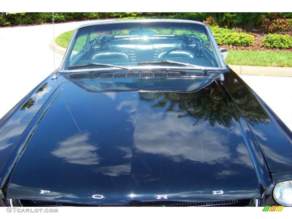 1965 Mustang Convertible - Raven Black / Black photo #3