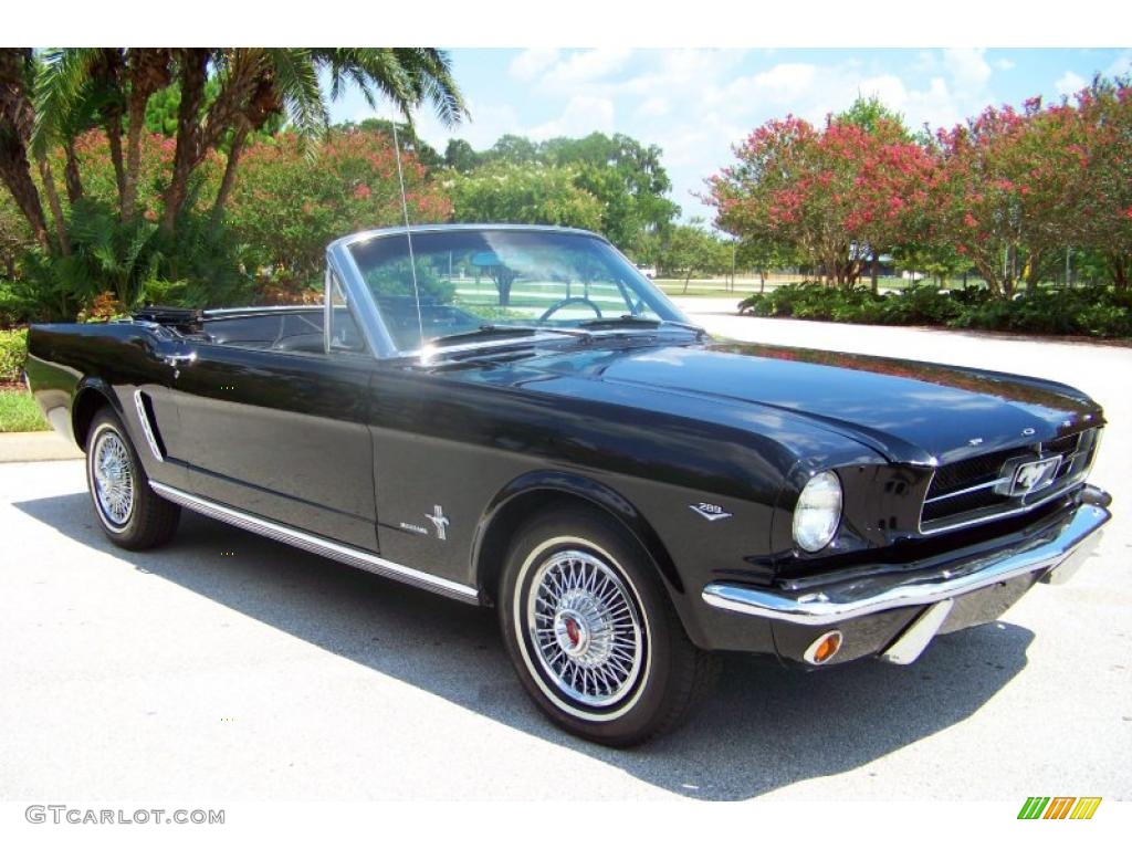 1965 Mustang Convertible - Raven Black / Black photo #4