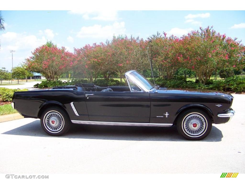 1965 Mustang Convertible - Raven Black / Black photo #5
