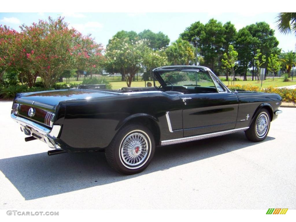 1965 Mustang Convertible - Raven Black / Black photo #6