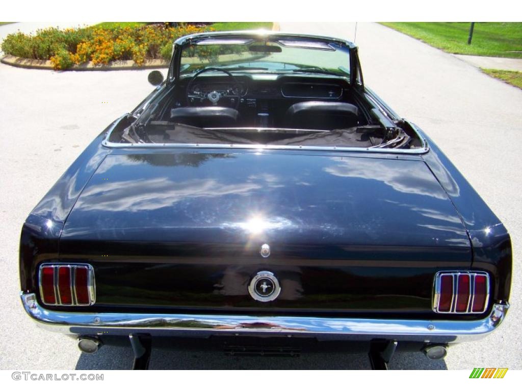 1965 Mustang Convertible - Raven Black / Black photo #7