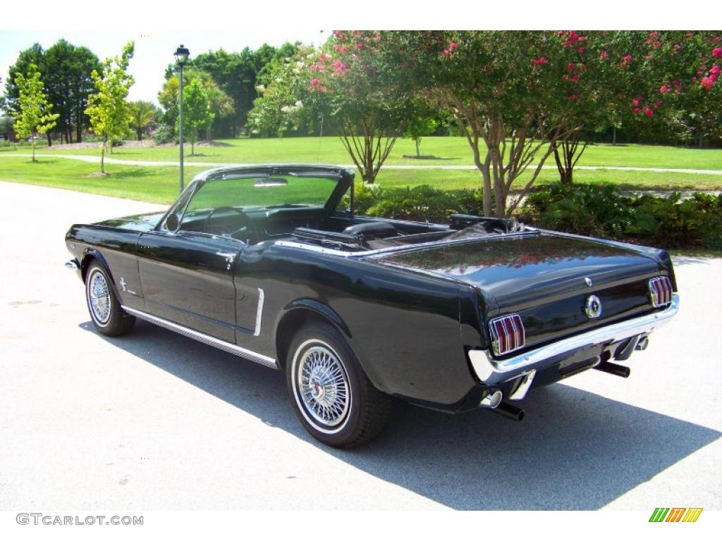 1965 Mustang Convertible - Raven Black / Black photo #9
